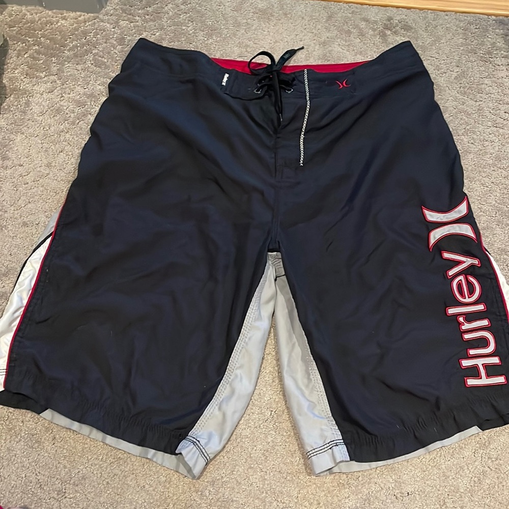 Mens Hurley size 34 board shorts.
